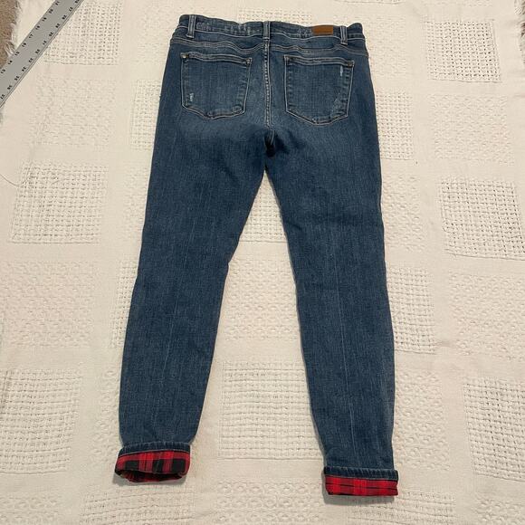 Judy Blue Los Angeles 11/30 skinny fit distressed buffalo plaid jean J2 7072 - Picture 11 of 14